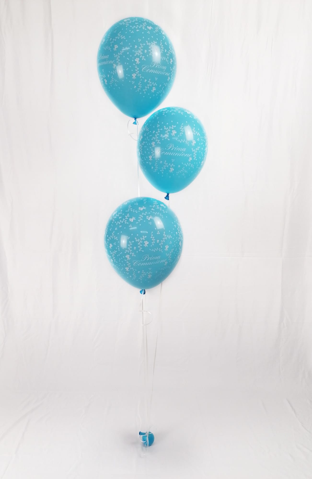 CERCHIO DECORATIVO CON PALLONCINI PRIMA COMUNIONE